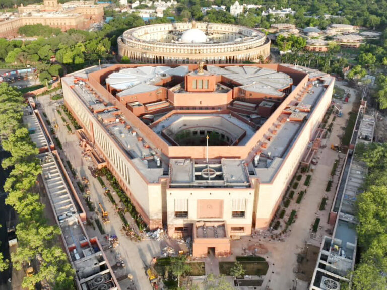 Glimpses of the new Parliament Building, in New Delhi