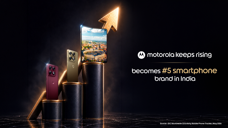 KV - motorola becomes #5 smartphone brand in India